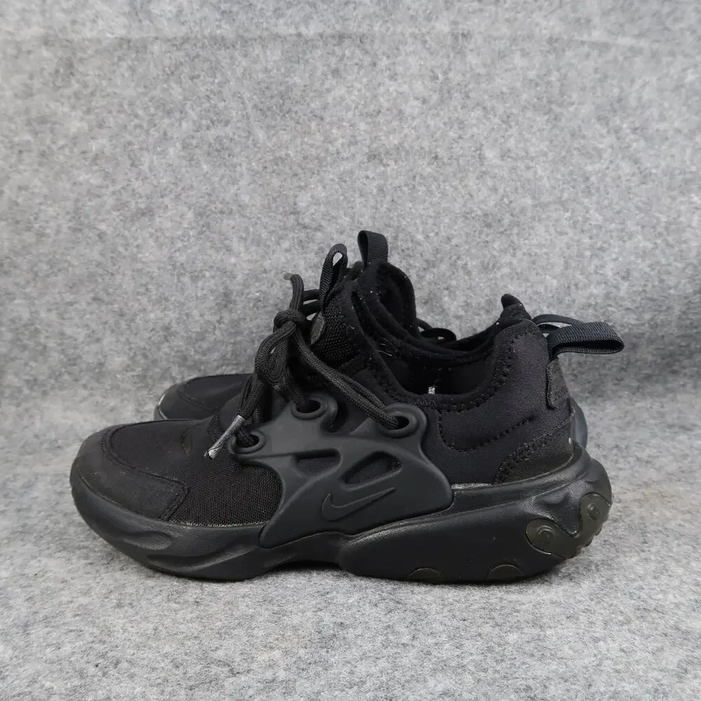 Nike Shoes Kids 2Y React Presto GS Sneakers Black Athletic Trainer Casual Youth
